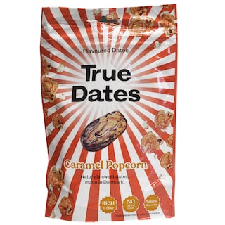 True Dates | Curmale cu aroma de popcorn si caramel 100g