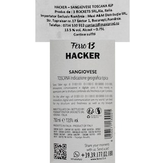 Hacker | Vin rosu Sangiovese 0.75L