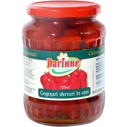 Gogosari sferturi in otet 720ml