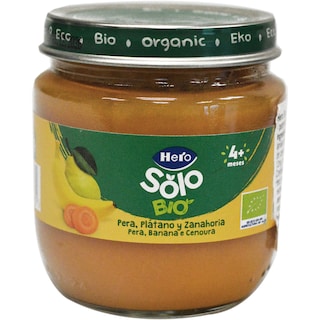 Hero Baby | Piure ecologic de pere, banane si morcovi 120g