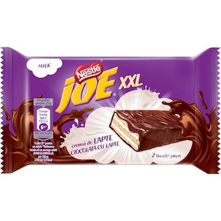 Joe | XXL | Napolitane cu crema de lapte invelite in ciocolata cu lapte 46g