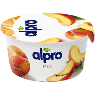 Alpro | Produs fermentat din soia, cu piersici 150g