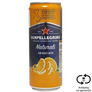 San Pellegrino | Bautura racoritoare Aranciata 0.33L