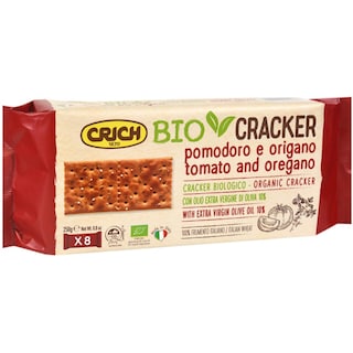 Crich | Crackers eco cu tomate, oregano si ulei de masline 250g