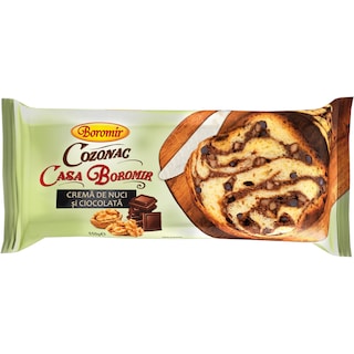 Boromir | Cozonac cu crema de nuci si ciocolata 550g