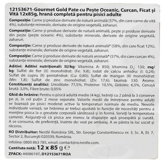 Gourmet Gold | Hrana umeda pate cu peste oceanic, curcan, ficat si vita 12x85g