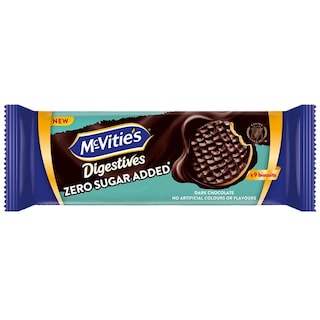 McVitie's | Biscuiti digestivi cu ciocolata neagra, cu indulcitori 150g