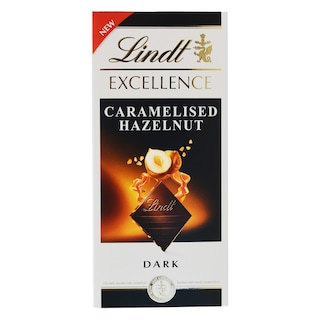 Lindt | Excellence | Ciocolata neagra cu alune de padure caramelizate 100g