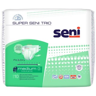 Seni | Super | Scutece adulti Trio Medium, 10 bucati