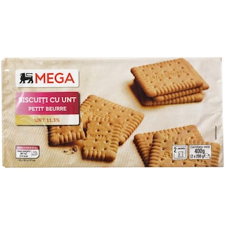 MEGA | Biscuiti cu unt 2x200g