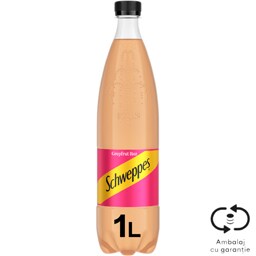 Schweppes | Bautura carbogazoasa grepfrut roz 1L