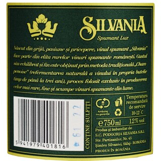 Silvania | Vin spumant demisec 0.75L