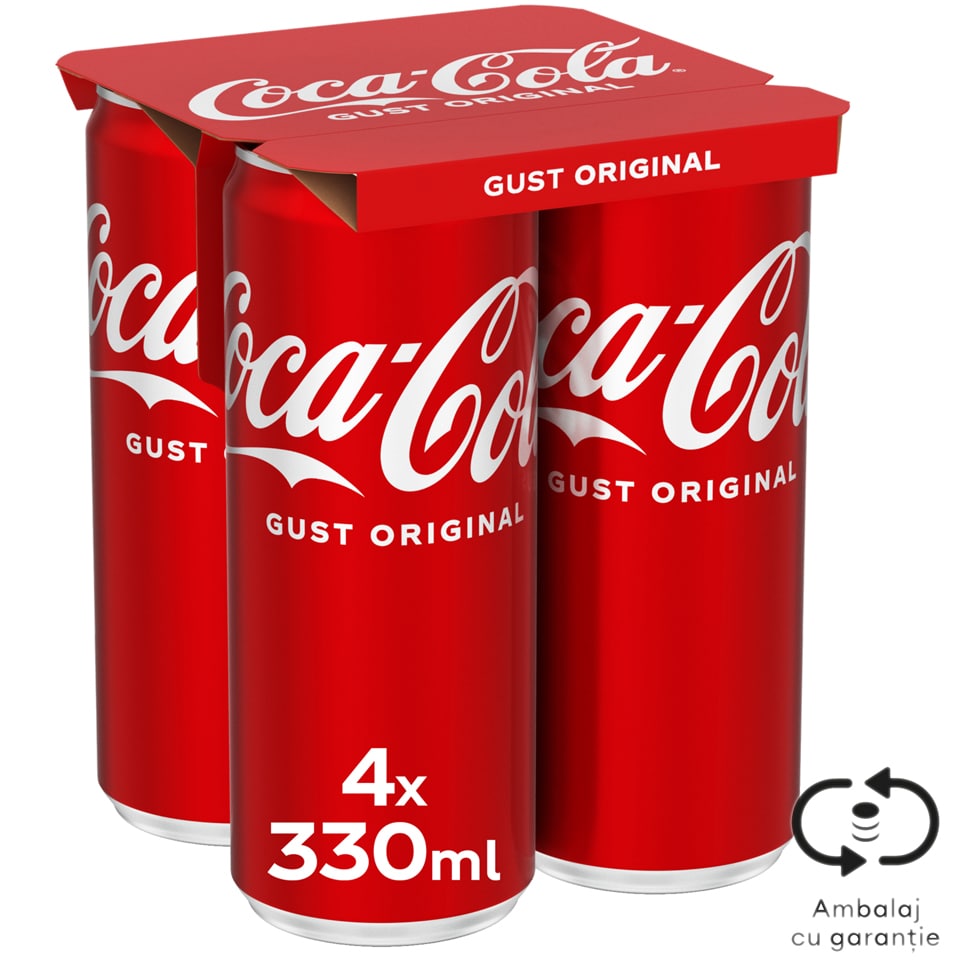Coca-Cola | Bautura racoritoare carbogazoasa 4x330ml