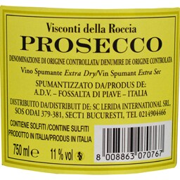 Visconti della Rocca | Prosecco Extra Dry 0.75L