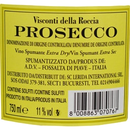 Visconti della Rocca | Prosecco Extra Dry 0.75L