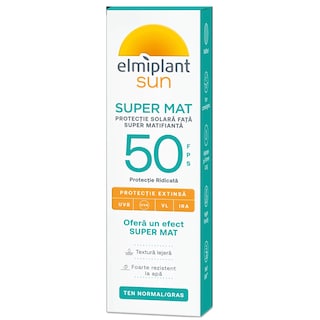 Elmiplant | Protectie solara fata super matifianta SPF 50, 50ml