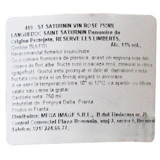 Saint Saturnin | Vin roze 0.75L