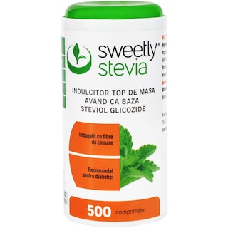 Sweetly Stevia | Indulcitor 500 tablete