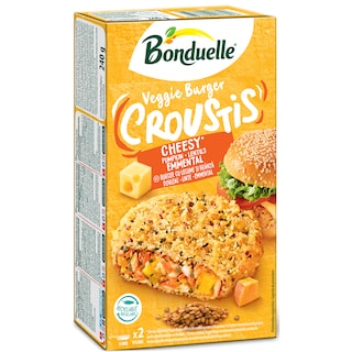 Bonduelle | Burger Texas Croustis cu fasole rosie, porumb si ardei rosu 2x120g