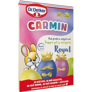 Vopsea gel si accesorii Royal, 4 culori, 40 oua 20G