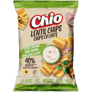 Chio | Lentil | Chipsuri cu linte cu gust de smanatana si ceapa 65g