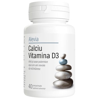 Alevia | Calciu si Vitamina D3 40 comprimate
