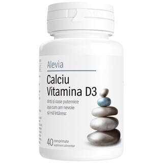 Alevia | Calciu si Vitamina D3 40 comprimate