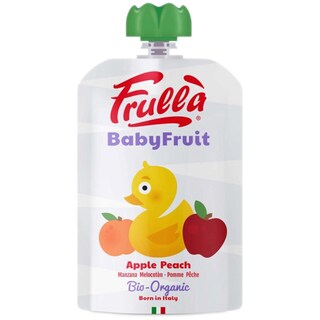 Frulla | Piure bio cu mar si piersica, +6 luni 100g