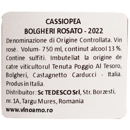 Cassiopea | Vin roze Cabernet Franc si Merlot 0.75L