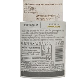 Trivento | Vin alb Reserve Chardonnay 750ml