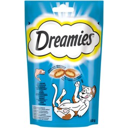 Dreamies | Hrana complementara cu somon pentru pisici adulte si pisoi 60g