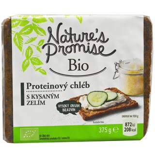 Nature's Promise Bio | Paine proteica bio cu varza murata 375g