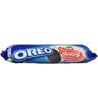 Oreo | Biscuiti cu crema de capsuni si branza 154g