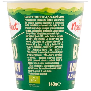 Napolact Bio | Iaurt cremos 4.5% grasime 140g