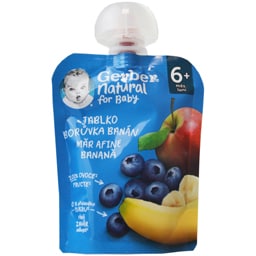 Gerber | Piure bio cu mar, afine, banana 90g