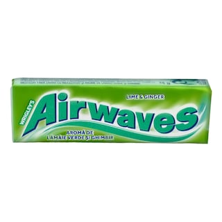 Airwaves | Guma de mestecat lamaie verde si ghimbir 14g