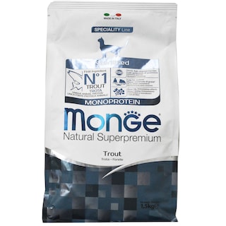 Monge | Hrana uscata pentru pisici sterilizte, cu pastrav 1.5kg