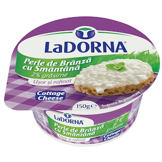 LaDORNA | Perle de branza cu smantana cu 2% grasime 150g