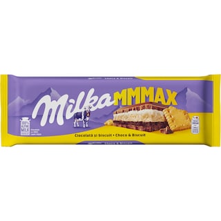Milka | Ciocolata cu lapte alpin si biscuit 300g