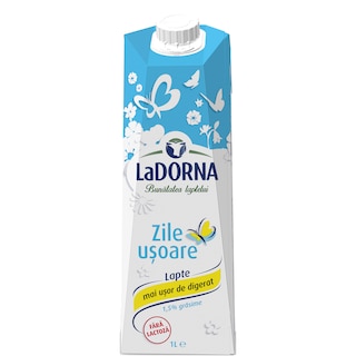 LaDORNA | Zile Usoare | Lapte fara lactoza 1.5% grasime 1L