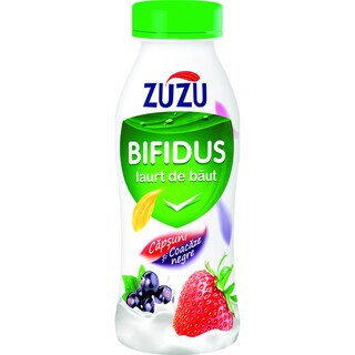 Zuzu | Bifidus | Iaurt de baut cu capsuni si coacaze negre 320g