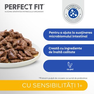 Perfect Fit | Hrana umeda pentru pisici Sensitive, cu pui 85g