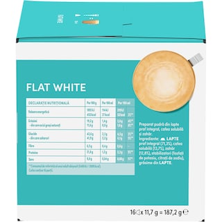 Nescafe | Dolce Gusto | Cafea Flat White, 16 capsule