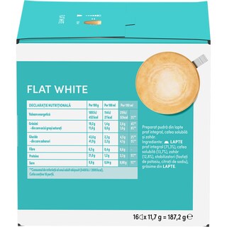 Nescafe | Dolce Gusto | Cafea Flat White, 16 capsule