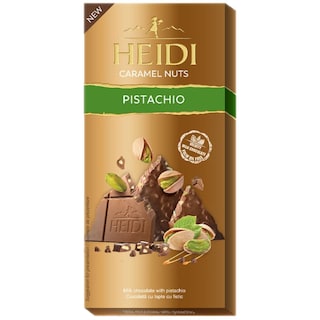 Heidi | Caramel Nuts | Ciocolata cu lapte cu fistic 80g