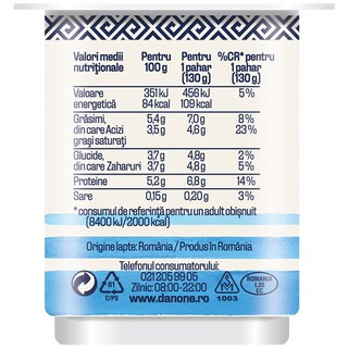 Danone | Iaurt in stil grecesc 5.4% grasime 130g