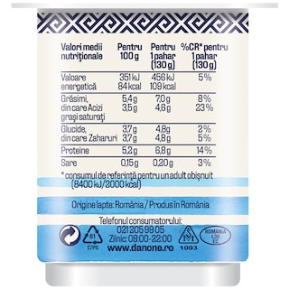Danone | Iaurt in stil grecesc 5.4% grasime 130g
