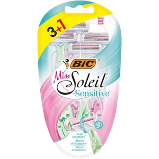 Bic | Miss Soleil Sensitive | Aparat de ras Sensitive cu 3 lame, 3+1 bucati