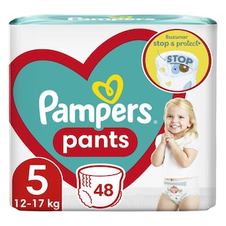 Pampers | Pants | Scutece chilotel bebelusi Marimea 5, 12-17 kg, 48 buc