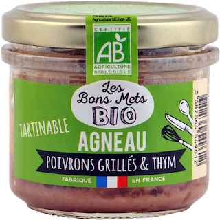 Les Bons Mets BIO | Terina de miel cu ardei copti si cimbru 90g
